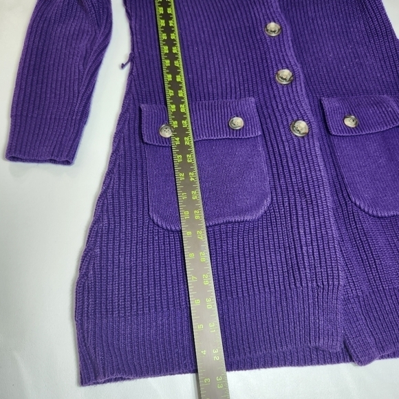 Lauren Ralph Lauren Knit Cardigan Sweater Tunic, Size Small - Picture 10 of 12